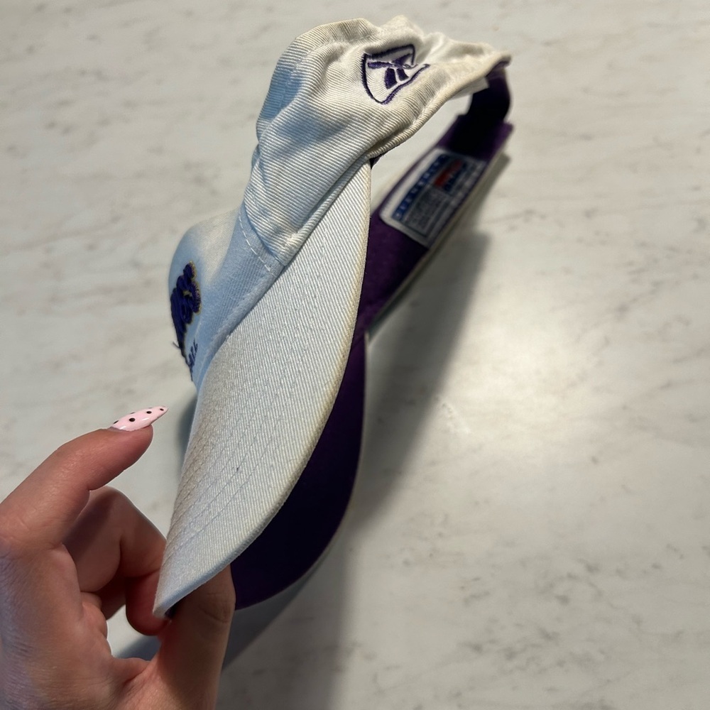 NFL Vikings Visor Hat OS white purple - Picture 2 of 7